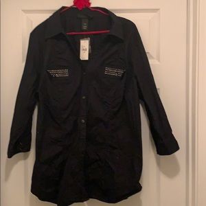 NWT black button down